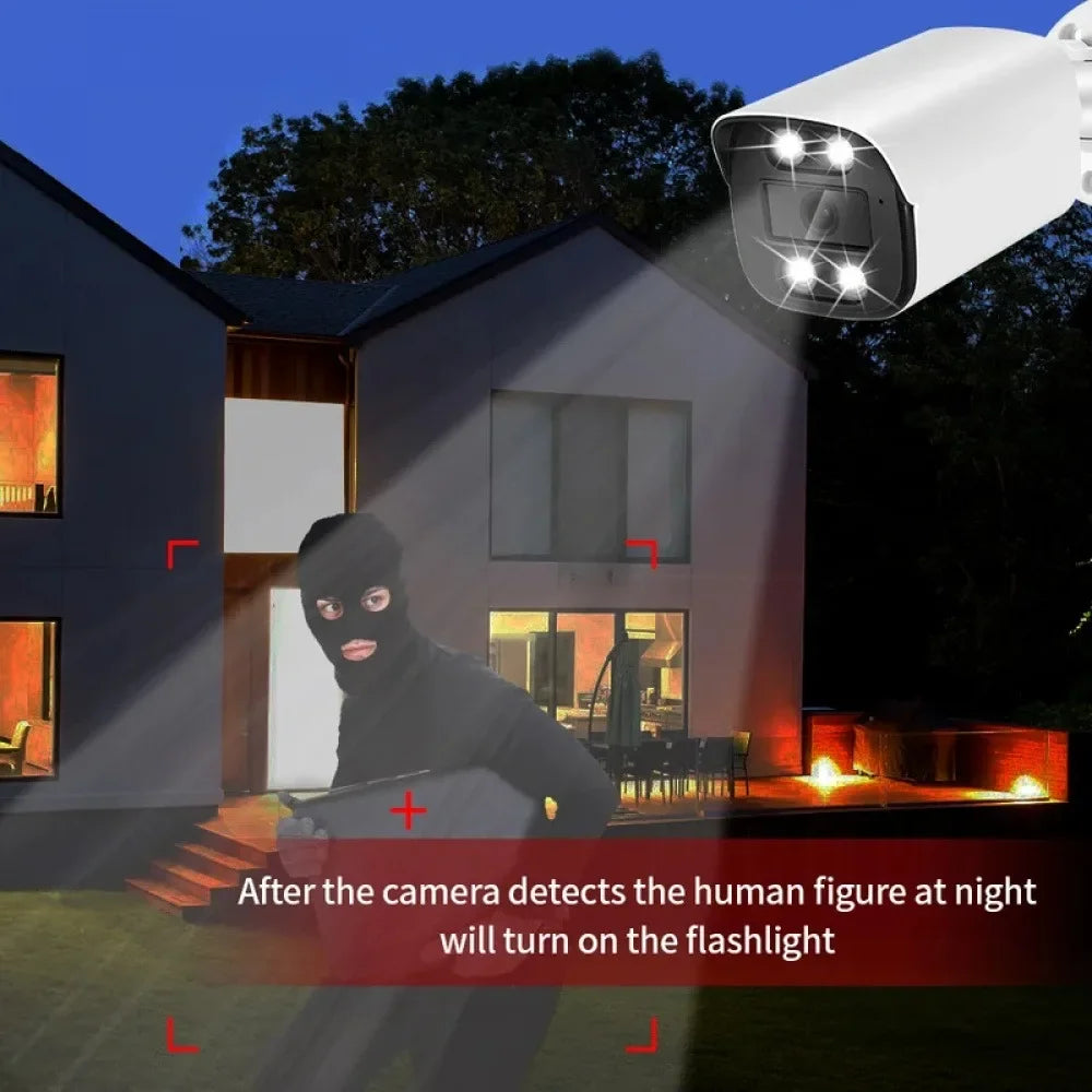 Caméra Dôme Extérieure 4K 8MP Avec Vision Nocturne